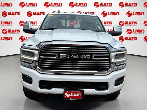 Bright White Clearcoat 2023 RAM 3500 Laramie Crew Cab 4x4 6'4' Box