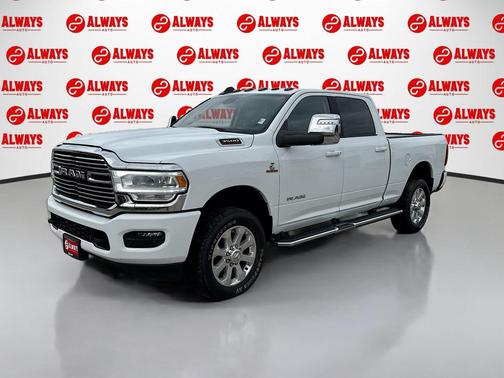 Bright White Clearcoat 2023 RAM 3500 Laramie Crew Cab 4x4 6'4' Box