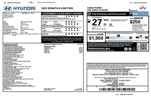 2025 Hyundai SONATA N Line