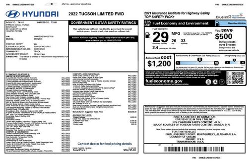 2022 Hyundai TUCSON Limited