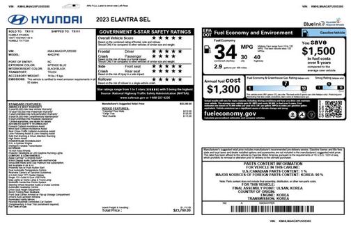 2023 Hyundai ELANTRA SEL