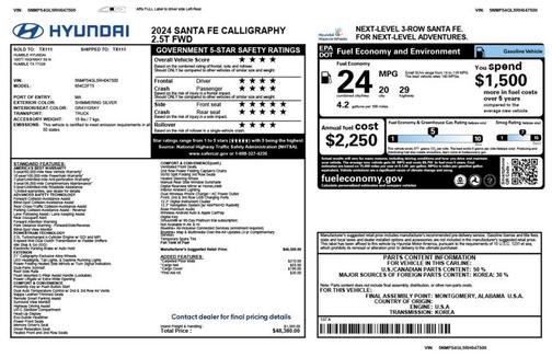 2024 Hyundai SANTA FE Calligraphy