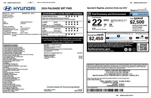 2024 Hyundai PALISADE XRT
