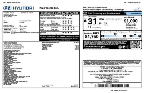 2024 Hyundai VENUE SEL