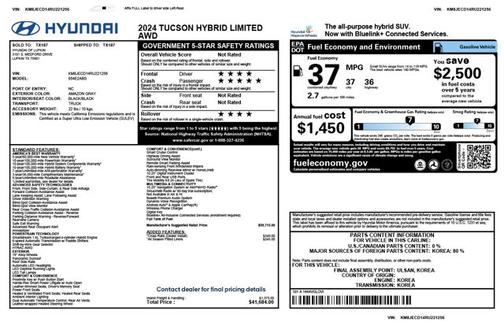 2024 Hyundai TUCSON Hybrid Limited