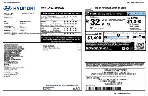 2023 Hyundai KONA SE