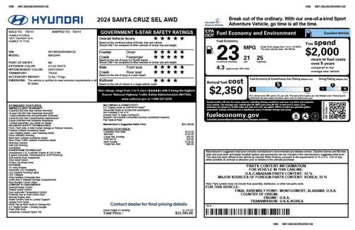 2024 Hyundai SANTA CRUZ SEL