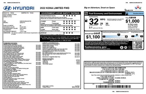 2022 Hyundai KONA Limited