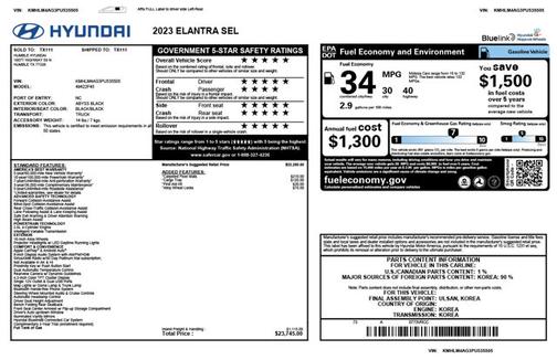2023 Hyundai ELANTRA SEL
