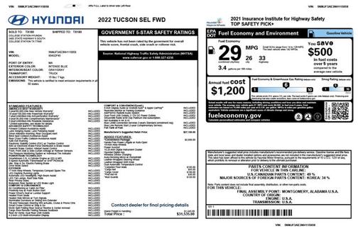 2022 Hyundai TUCSON SEL