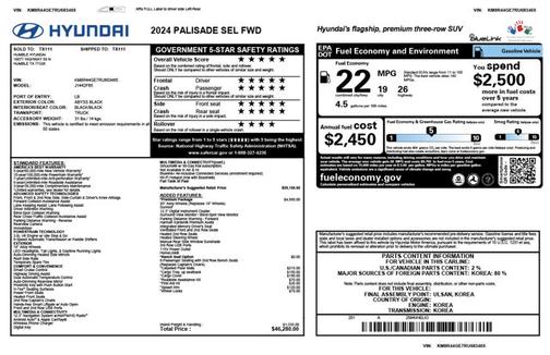 2024 Hyundai PALISADE SEL