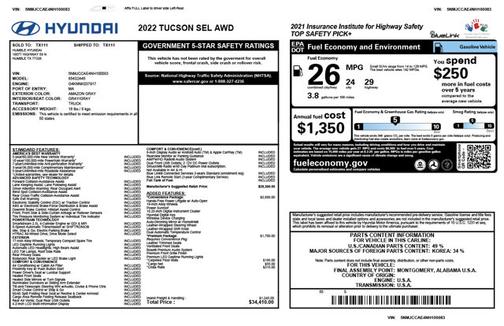 2022 Hyundai TUCSON SEL