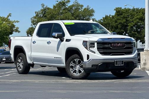 Summit White 2025 GMC Sierra 1500 SLT