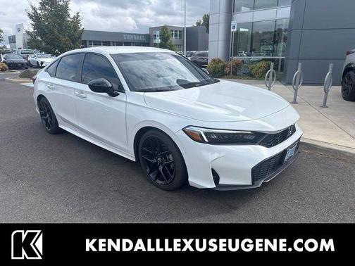 Platinum White Pearl 2025 Honda Civic Sport