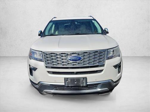 White Platinum Tri-Coat Metallic 2019 Ford Explorer Platinum