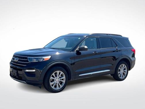 AGATE BLACK METALLIC 2023 Ford Explorer XLT