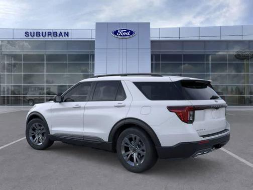 SPACE WHITE METALLIC 2026 Ford Explorer Active