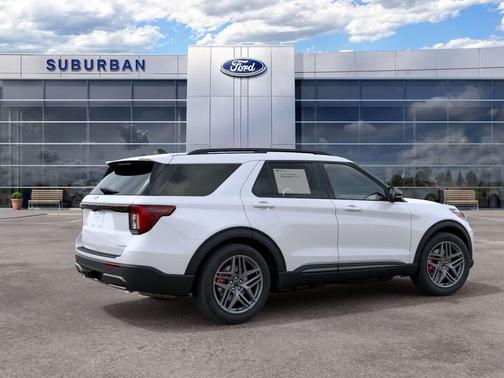 Star White Metallic Tri-Coat 2027 Ford Explorer ST-Line
