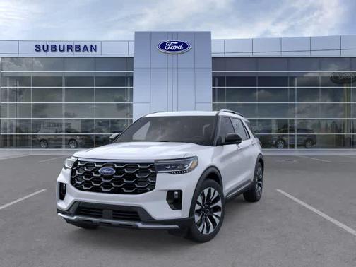 SPACE WHITE METALLIC 2026 Ford Explorer Platinum