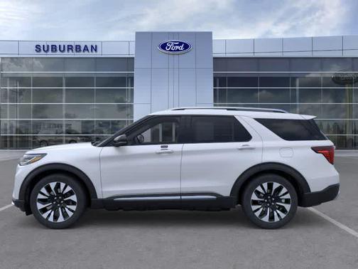 SPACE WHITE METALLIC 2026 Ford Explorer Platinum