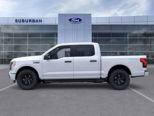 SPACE WHITE METALLIC 2025 Ford F-150 Lightning XLT