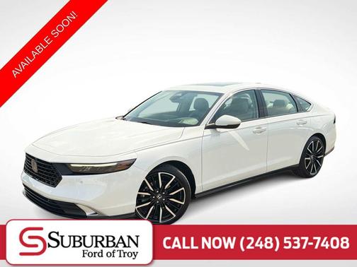 Platinum White Pearl 2023 Honda Accord Hybrid Touring
