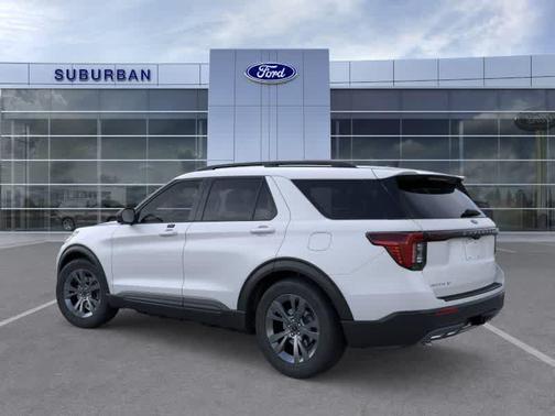 Space White Metallic 2026 Ford Explorer Active