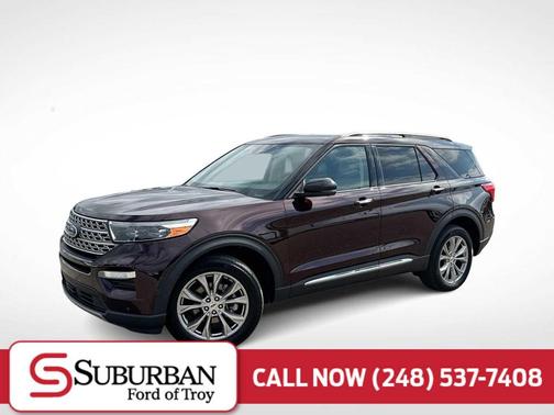 Jewel Red Metallic Tinted Clearcoat 2023 Ford Explorer Limited