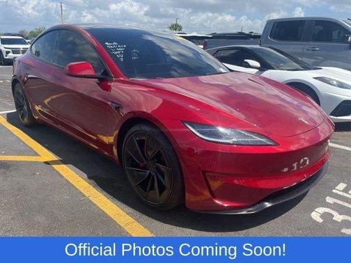 Ultra Red 2024 Tesla Model 3 Performance