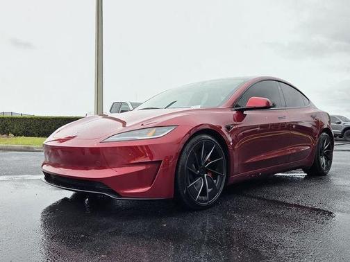 Ultra Red 2024 Tesla Model 3 Performance