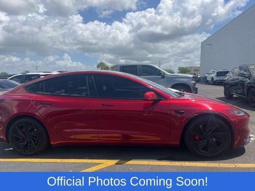 Ultra Red 2024 Tesla Model 3 Performance