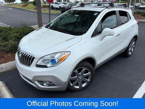White Pearl Tri-Coat 2016 Buick Encore Leather