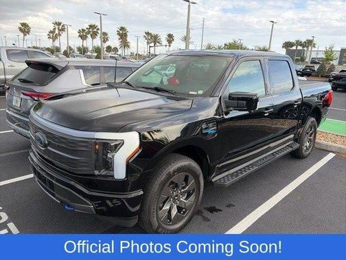Agate Black Metallic 2023 Ford F-150 Lightning LARIAT