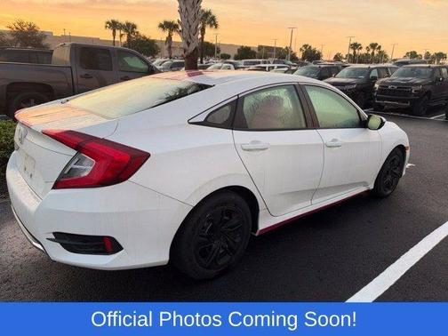 White Orchid Pearl 2019 Honda Civic LX