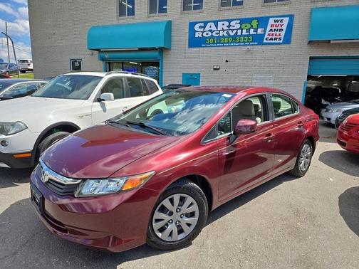 Crimson Pearl 2012 Honda Civic LX