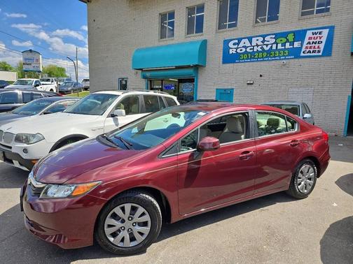 Crimson Pearl 2012 Honda Civic LX