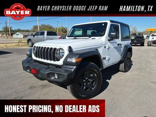 Bright White Clearcoat 2025 Jeep Wrangler Sport SUV