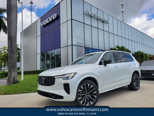 Crystal White Pearl 2026 Volvo XC90 B6 Ultra Dark Theme 7-Seater