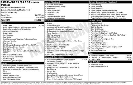 2023 Mazda CX-30 Premium Package