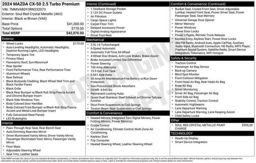 2024 Mazda CX-50 2.5 Turbo Premium Package