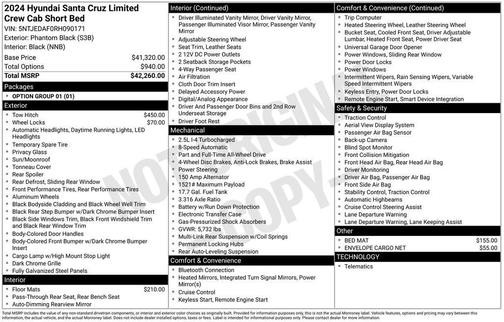 2024 Hyundai SANTA CRUZ 2.5T Limited