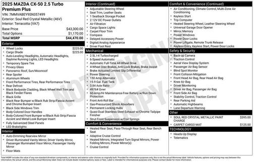 2025 Mazda CX-50 2.5 Turbo Premium Plus Package
