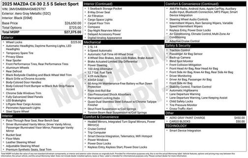 2025 Mazda CX-30 Select