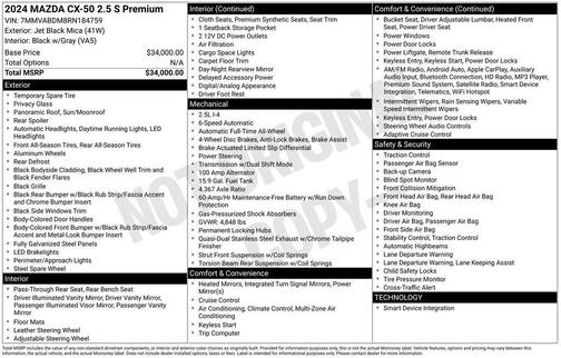 2024 Mazda CX-50 2.5 S Premium Package
