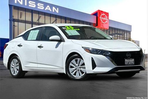 Cloud White 2025 Nissan Sentra S