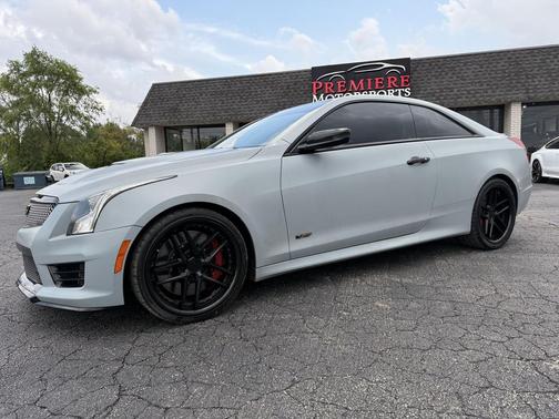 Satin Gray 2016 Cadillac ATS-V Coupe w/ Satin Gray Wrap