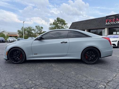 Satin Gray 2016 Cadillac ATS-V Coupe w/ Satin Gray Wrap