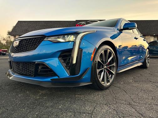 Coastal Blue Metallic 2025 Cadillac CT4-V V-Series Blackwing RWD