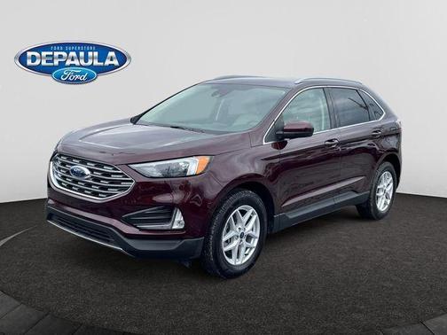 Burgundy 2022 Ford Edge SEL
