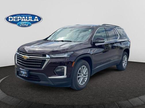 Black Cherry Metallic 2023 Chevrolet Traverse LT Cloth